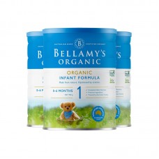 【新西兰直邮包邮】Bellamy's 贝拉米 有机奶粉1段 900克x3罐/箱（0-12个月）【收件人身份证必须上传】 【新疆、西藏、内蒙古、青海、宁夏、海南、甘肃，需加收运费】